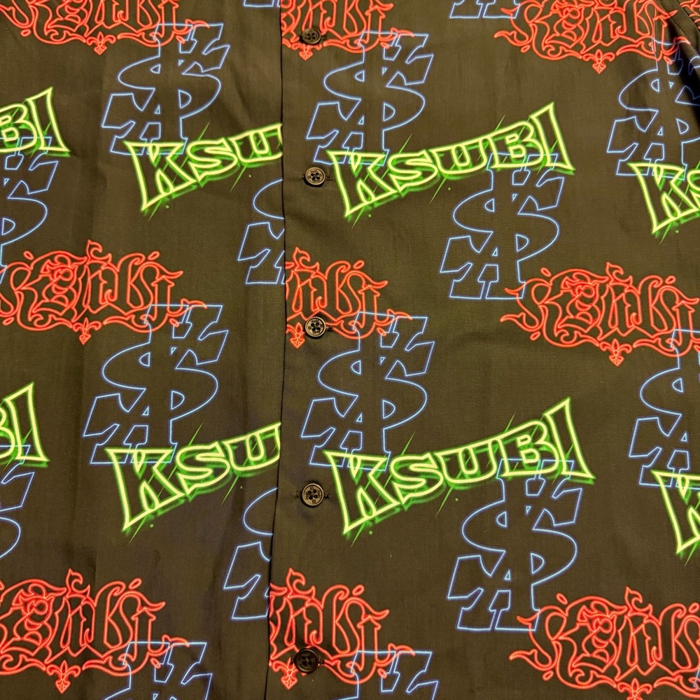 NWOT Ksubi Glow Resort‎ Short Sleeve Button Down Shirt Men’s Small - Picture 5 of 7
